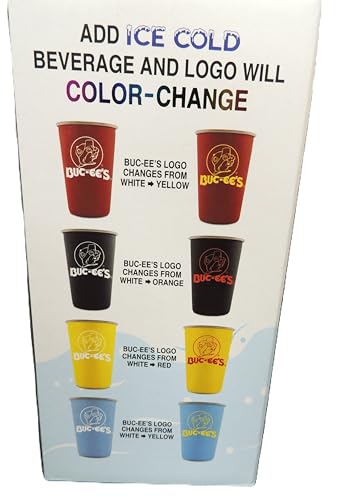 Buc-ee's Color Changing Pint Tumblers Stainless Steel Metal 4 Different Cup Tumbler BPA Free