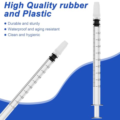 HXC 120 syringes 1 ml syringe sterile colostrum syringe without needle | 1ml Syringe Colostrum Collector Dosing Syringe Plastic Individually Packed Syrings for Colostrum Collecting Animal Feeding