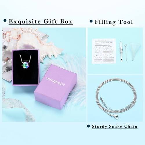 Paw Print Cremation Urn Necklace for Ashes,Customize 316L Stainless Steel Pet Memorial Jewelry, Waterproof Keepsake Pendant for Dog Cat Loss, Filling Tools & Gift Box Included Colorfull