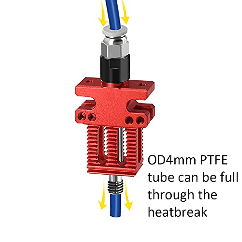CR6 SE 3D Printer Extruder Assembled Hot End with Silicone Cover Compatible with Creality CR-6 SE/CR-6 Max / CR5 Pro/Ender 3 V2 Pro CR10 3D Printer