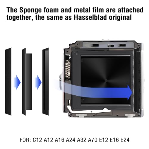 eTone 3Sets Pre-Cut Light Seal Foam Sponge Trap Kit Back Repair Replacement kit for Hasselblad A12 A16