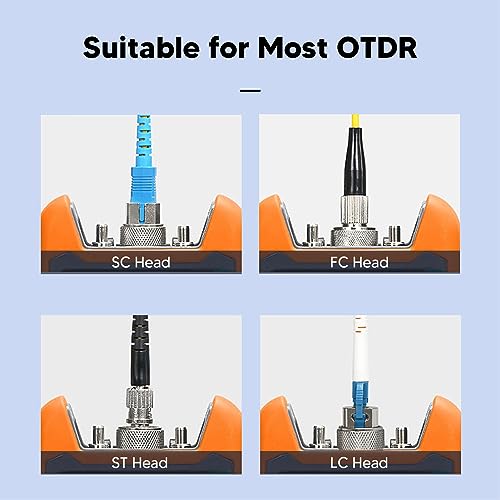 Fiber Optic Connector OTDR Square SC Adapter Optical Time Domain Reflectometer Adapter Fiber Optic Tester Transmission Plug