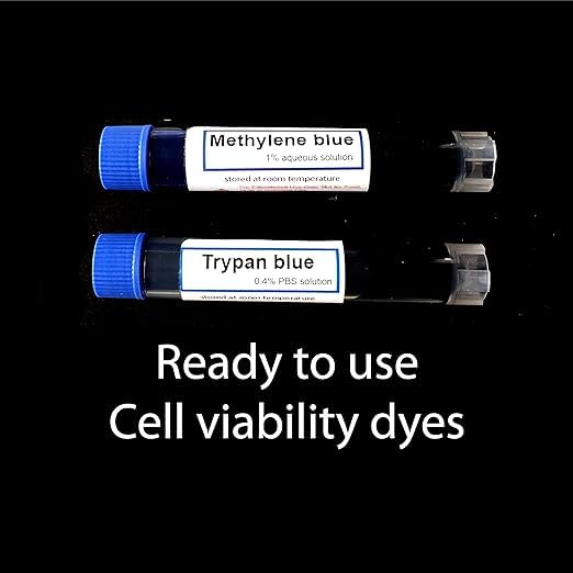 Rs' Science - Improved Neubauer Hemocytometer kit, Cell Counting Chamber with Trypan Blue and Methylene Blue for Blood, Cell, Yeast Counting