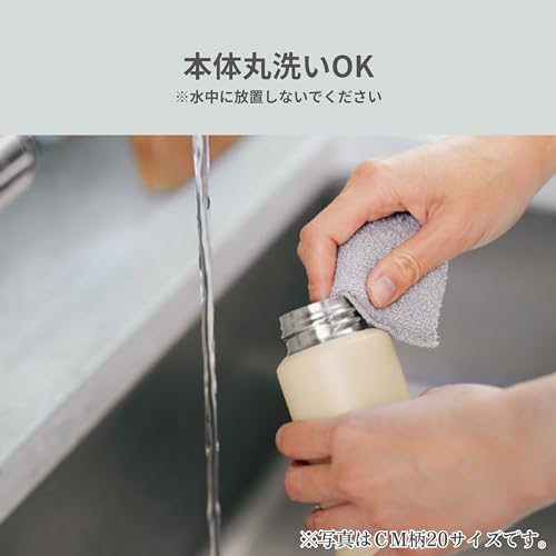 Zojirushi SM-PD30-CM Zojirushi Water Bottle, One-Touch Stainless Steel Mug, 0.3 L., Beige biege 10.1 Ounces