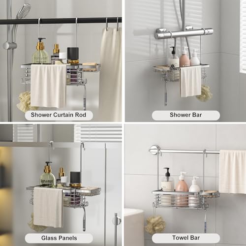Hanging Shower Caddy, 304 Stainless Steel Shower Organizer, 1 Pack