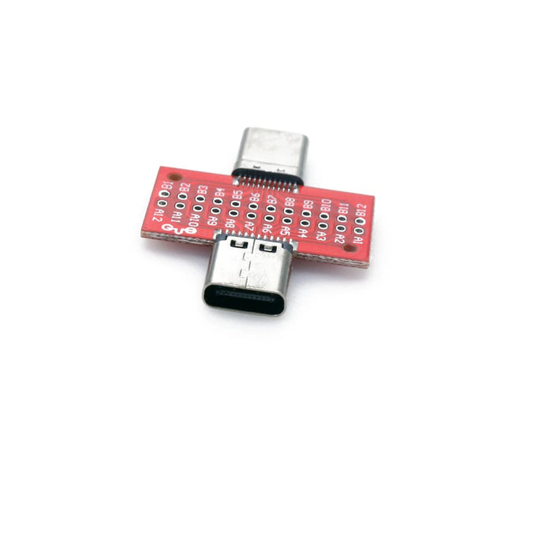 [Australia - AusPower] - USB 3.1 Type-C Male to Female Test Board Circuirt Board 24Pin for Date Line Wire Cable Transfer Extension 