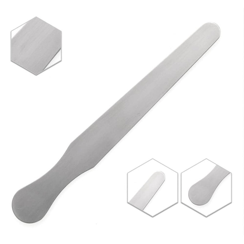 3 Pieces Stainless Steel Tongue Depressors for Arts Crafts Beauty Salon Dental Examination (14cm+16cm+18cm)