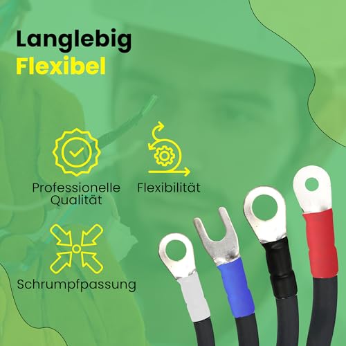 Offgridtec Heat Shrink Tubing Set 3:1, 275 Pre-Cut Pieces, 45 mm Length | Double-walled with adhesive coating, for cable insulation and solder joints, various diameters (transparent) transparent 45mm length