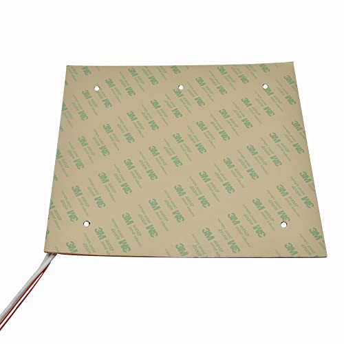 High Temperature 24V 235mm Ender 3 V2 Flexible Silicone Heater Hot Bed 5 Holes for Creality Ender 3 Pro 3S Ender 5 3D Printer with 4 Points Build Plate