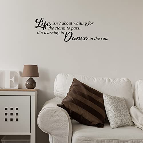 Zonon 5 Sheets Inspirational Quotes Wall Decals Peel Stick, Positive