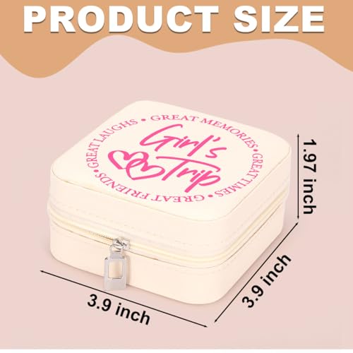4 PCs Jewelry Boxes & Organizers, Girls Trip Gifts Favors Jewelry Organizer