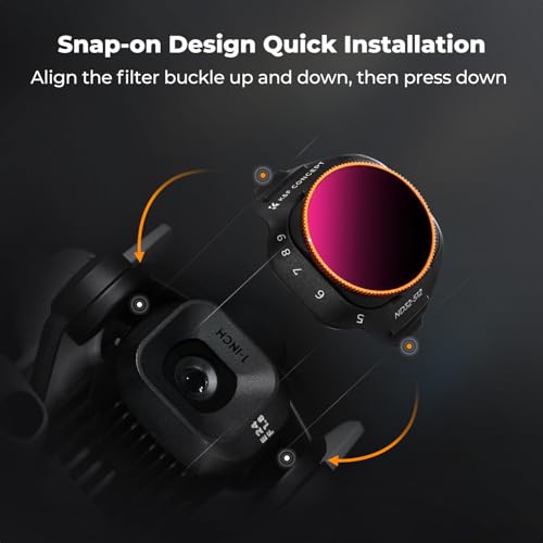 K&F CONCEPT Variable ND Filter Set for DJI Mini 5 Pro, ND2-32 & ND32-512