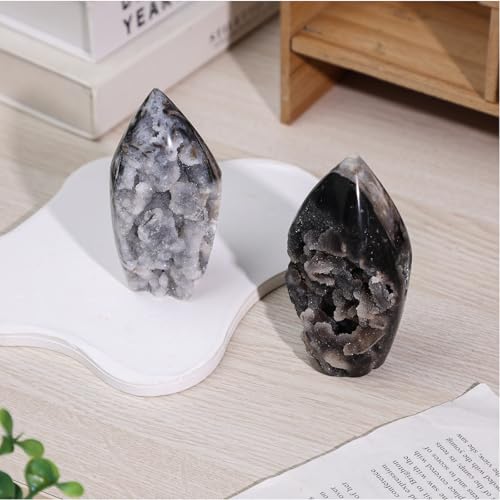 Natural Sphalerite Crystal Geode Decor Healing Crystal Cluster Natural Color 0.44-0.66lb(201g-300g)