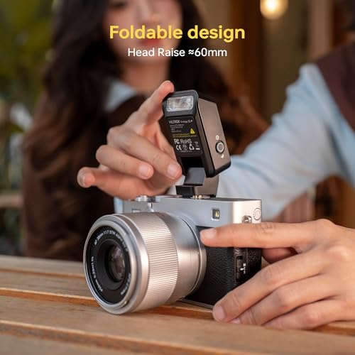 VILTROX Vintage Z2 TTL Foldable Mini Camera Flash for Fujifilm