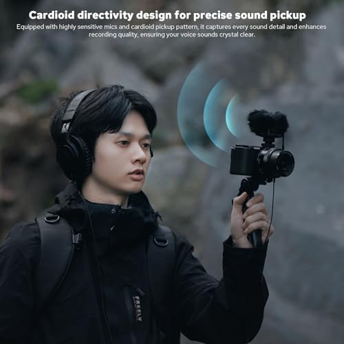 ZENIKO OC-D1 Stereo Dual Shotgun Mic Rotatable Microphone for Camera Phone