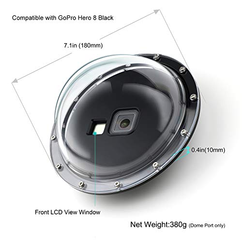 GEPULY Dome Port for GoPro Hero 8 Black