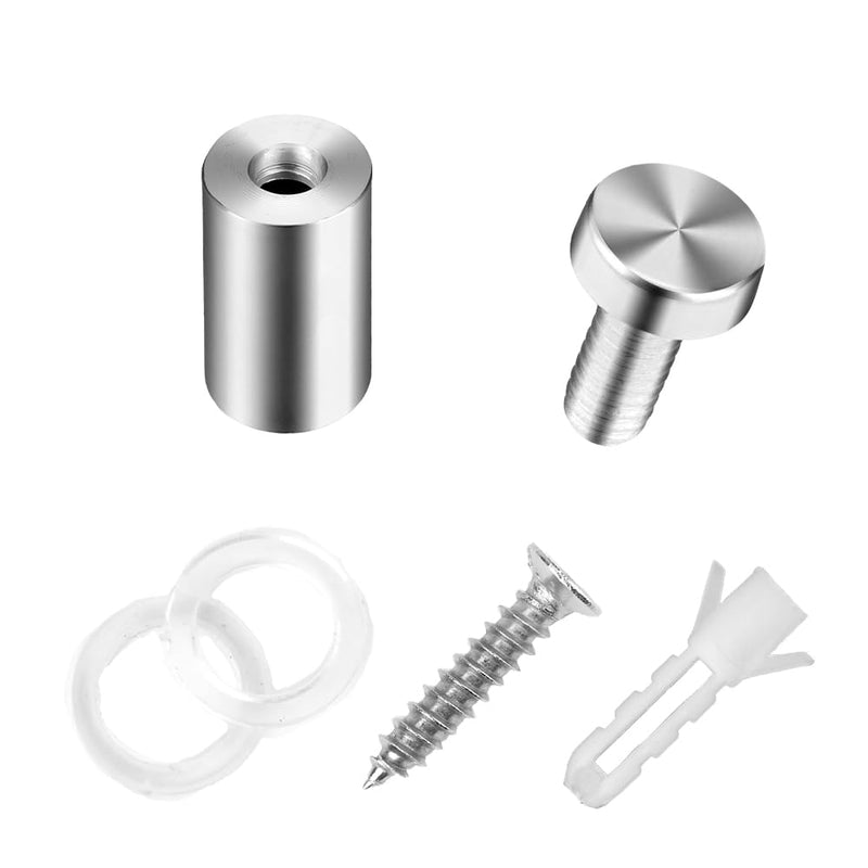 [Australia - AusPower] - Standoff Screws, Sign Standoffs, Standoff Screws for Acrylic, Advertising Standoff Mount Metal, Sign Mounting Hardware, Sign Standoff Screws, Spacers & Standoffs, Stand Off Wall Mounts(0.47x0.75 in) 0.5x0.75 in 