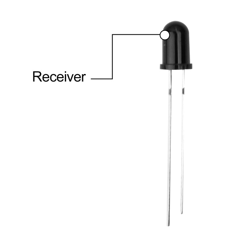 [Australia - AusPower] - 2 Sets 50Pcs LEDs Infrared Emitter and IR Receiver Diode 5mm 940nm Infrared Emission and Receiver Diode(100Pcs in Total)[Light Emitting diodes (LEDs)] 