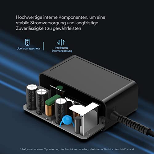 HKY Universal 24V 1.25A 1A 0.8A 0.5A Adapter 24 Volt 30W 24W DC Transformer Charger 1.2A 850mA 800mA 600mA 500mA Power Supply Charging Cable with 10 Converter Plugs