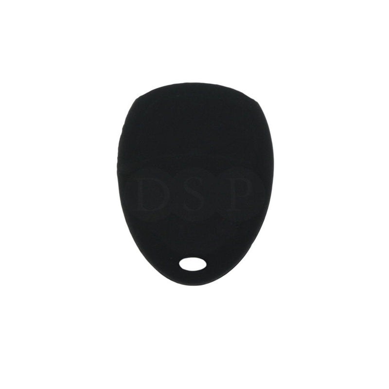 [Australia - AusPower] - Silicone Cover Protector Case Holder Skin Jacket Compatible with CHEVROLET BUICK GMC CADILLAC SATURN 6 Button Remote Key Fob CV4608 Black 