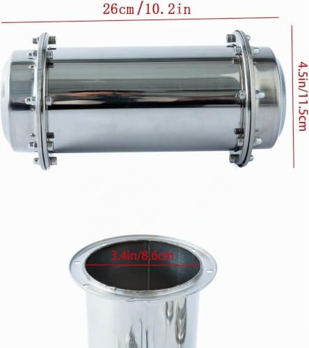 Time Capsule Made of Stainless Steel – Lockable Container for the Future Time Container for Burying Waterproof Corrosion Resistant and Impact Resistant Time Capsule (26 cm / 10.2 inches)
