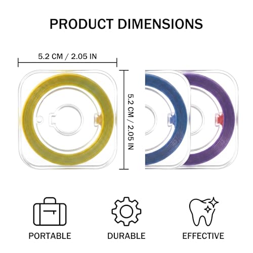 Set of 3 Teeth Sandpaper Set, Tooth Spacing Polishing Strips and Flossing Band, Fine Grit Teeth Cleaning Tool for Daily Oral Care and Teeth Whitening