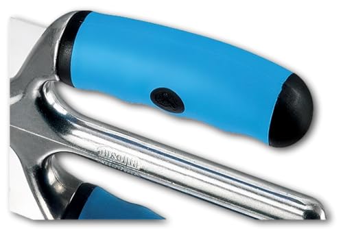 DUE BUOI Ausonia Fusion stainless steel trapezoidal finishing trowel for plastering, drywall, stucco and microcement