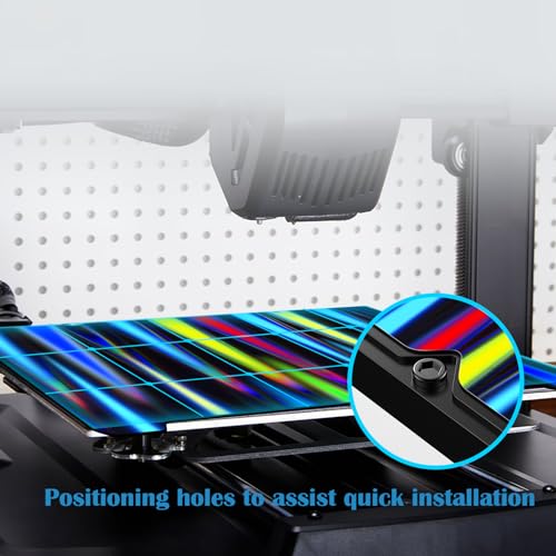 H1H Build Plate for Creality K1 K1C, 235x235mm 3D Printer Bed Platforms for Ender 3 S1/Ender 3 S1 Pro/Ender 5 S1/Ender 3 V3 KE/Ender 3 V3 SE, Spring Steel Print Bed Without Magnetic Base HlH (Light Beam + Phantom)