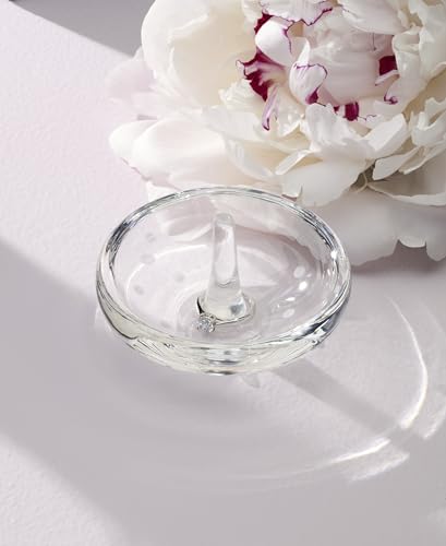 Kate Spade New York Larabee Dot crystal ring holder jewelry tray with colorful dot pattern and elegant design.