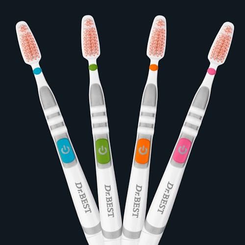 Dr. Best Vibrating Breathing Toothbrush Medium (Pack of 1) | Fine, gently vibrating bristles provide up to 50% better accessibility between teeth* and intensive cleaning. 1pc (pack of 1)