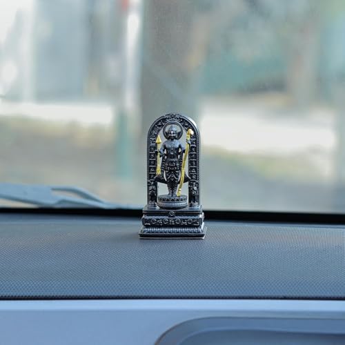 Artarium Ram Lalla Statue 3.5 Inch, Lord Rama Child Form Idol, Ayodhya Ram Lalla Resin & Marble Dust Figurine for Car Dashboard, Home Temple, Office Desk, Mandir Decor & Spiritual Gift #6 Shree Ram Lalla