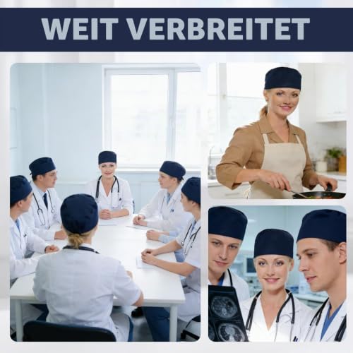 Surgical Cap, Fabric Surgical Caps, Fabric Nurse Accessories for Doctors, with Sweat Absorber, Adjustable Surgical Caps for Men and Women, Quick-Drying Medical Cap for Doctors, Nurses
