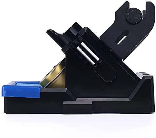 YIHUA X-2 Evolution Heat Resistant Soldering Iron Holder & Storage System with Soldering Coil Holder, Brass Wool Tip Cleaner, Cleaning Sponge, Protective Edge, 5 Integrated Tip Storage Slots