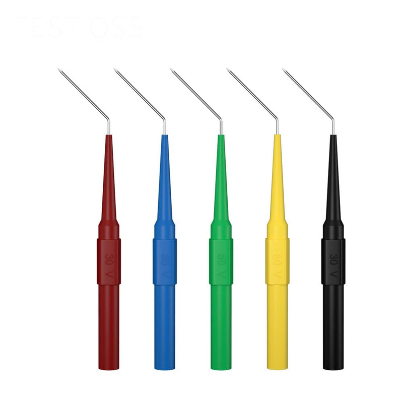 [Australia - AusPower] - Test Lead Kit 25pcs 4mm Banana Plug to Alligator Clip Test Leads Kit Test Probes Back Probe Kit for Multimeter Automotive Diagnostic Testing Tools Set 8008 25pcs-B 