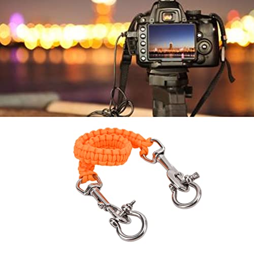Alomejor Diving Camera Tray Handle Rope with 304 Stainless Steel Bow Buckle, 360° Rotation, for Underwater Photography