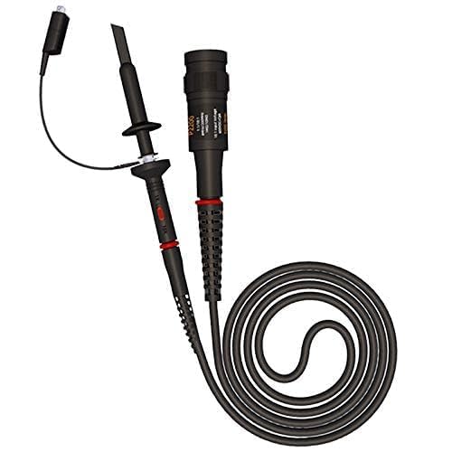 [Australia - AusPower] - Universal 100MHz Oscilloscope Probe & Complete Accessories Kit – Includes BNC to Minigrabber Test Leads, Clip Probes (10-Piece Set, Black) 