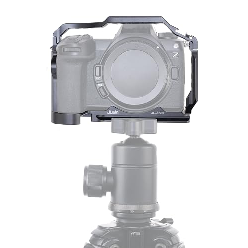 FocusFoto Camera Cage for Nikon Z6 III Mirrorless Camera, Aluminium Z6III Cage with Nato Rail, Cold Shoe, 1/4"-20 Screw Mount, 3/8"-16 Locating Holes for Arri Grip, Quick Release Plate for Arca Tripod