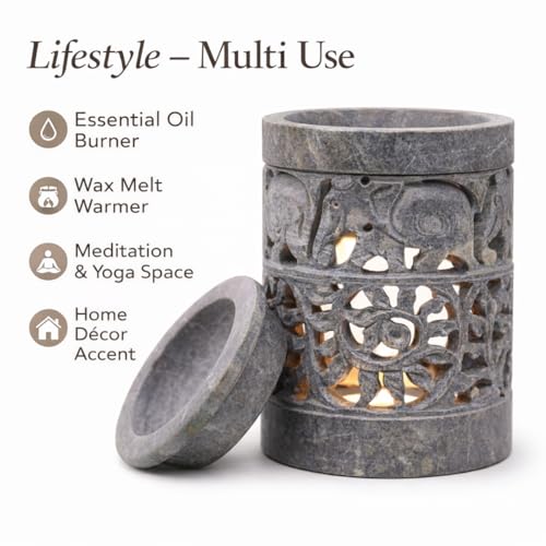 Marble Soapstone Candle Tea Light Holder
