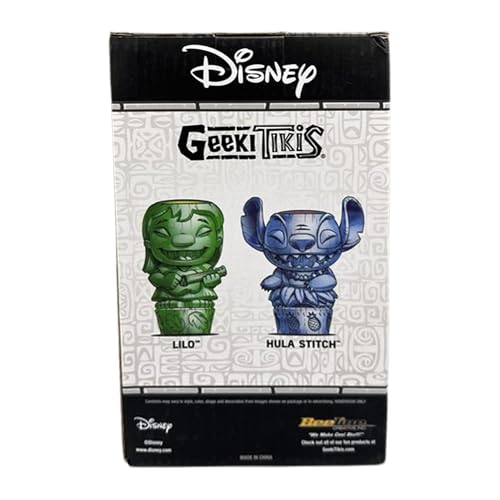 Geeki Tikis Disney Disney Lilo & Stitch Ukulele Lilo Ceramic Mug | Party Cocktail Tumbler For Liquor And Beverages | Holds 21 Ounces