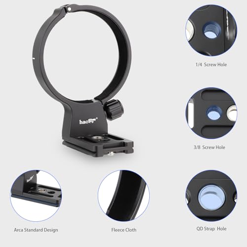 Haoge LMR-TL540 Lens Collar for Tamron 50-400mm A067,100-400mm f/4.5-6.3 Di VC USD A035 Lens Built-in Arca Type Quick Release Plate Replace Tamron A035TM