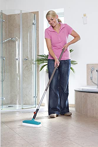 Gardena combisystem scrubbing brush: Optimal tool for cleaning in the house, 30 cm working width, highly elastic polypropylene cutlery, furniture-friendly through rounded edges (3639-20) scrubber Single