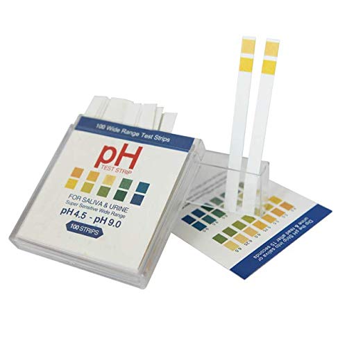 [Australia - AusPower] - pH Test Strips 100ct -Saliva and Urinalysis Reagent Test Strips for Monitor Body Acidity and Alkalinity .Track and Balance Your Body pH & A Healthy Diet. pH Scale 4.5-9.0 