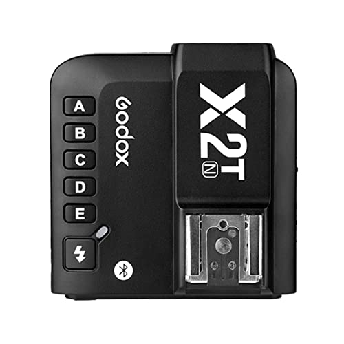 Godox X2T-N 2.4G Wireless Flash Trigger Compatible with Nikon Camera i-TTL HSS1/8000s HSS, with 5 Group Buttons, Bluetooth Connection X2T-N(Nikon)