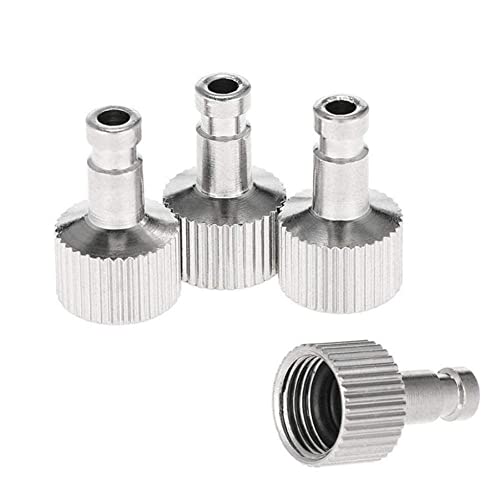 Airbrush Quick Release Coupling 1/8 with 5 Male Connectors Adjustable Air Pressure for Air Compressor and Airbrush Hose