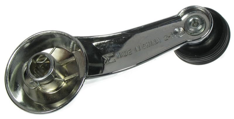 [Australia - AusPower] - TRQ Chrome Door Window Crank Handle Set Compatible with Pontiac Cadillac Chevy Olds Buick 