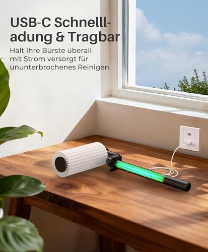 Electric Solar Panel Cleaning Brush Head, Scrubber Brush Accessories