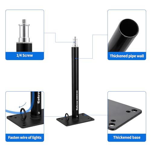 Selens 11" Photo Studio Camera Ceiling Mount, Wall Mount Boom Arm