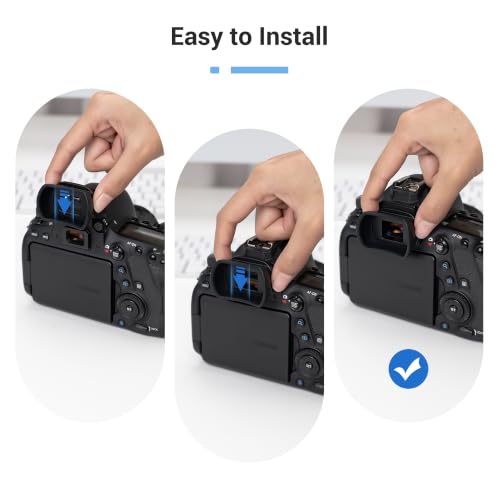 Long Soft EF Eyecup Eyepiece Viewfinder for Canon Rebel T7 T6 EOS 90D 80D Canon Ef Eb Replacement