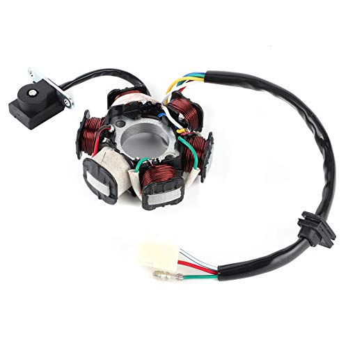 GY6 Stator Coil C11060 – 6-pole Magneto Ignition Coil for 110cc 125cc Quad Dirt Bike ATV – Replacement Part Copper Winding