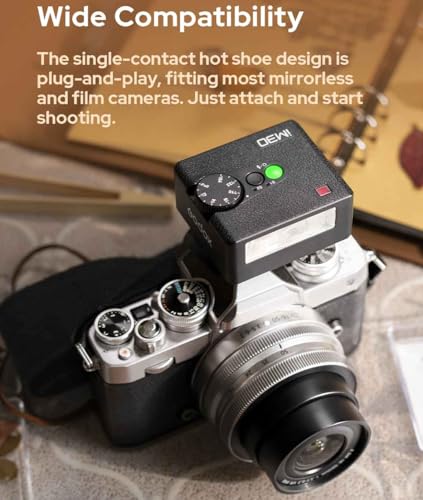Godox iM30 Mini Flash for Camera,GN15, 7 Power Levels, CCT 6500K±200K with S1/S2 Optical Control Small Attachment Speedlite for Canon/Sony zv1 /Sony zve10 /Nikon/Fujifilm/Olympus/Ricoh gr III